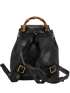 Vintage Bamboo Backpack, &pound;295, Handbags, Black, Leather, Back view